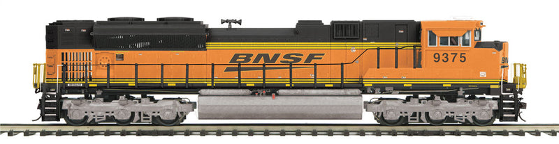 EMD SD70ACe - 3-Rail w/Proto-Sound 3.0 & Hi-Rail Wheels - Premier(R) -- BNSF Railway #9375 (orange, black, Wedge Logo)