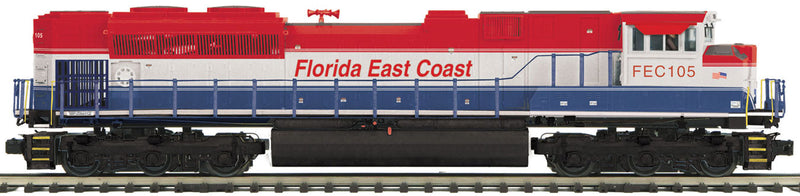 EMD SD70ACe - 3-Rail w/Proto-Sound 3.0 & Hi-Rail Wheels - Premier(R) -- Florida East Coast #107 (red, white, blue)