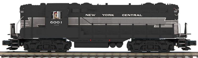 EMD GP9 - 3-Rail w/Proto-Sound 3.0 & Hi-Rail Wheels - Premier(R) -- New York Central #6001 (Lightning Stripe, black, gray)