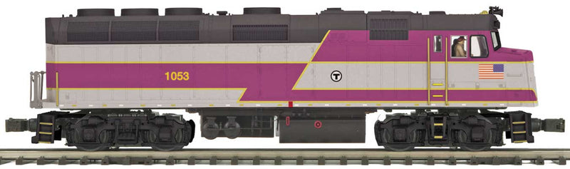 EMD F40PH - 3-Rail w/Hi-Rail Wheels & Proto-Sound 3.0 -- Massachusetts Bay Transportation Authority MBTA #1053