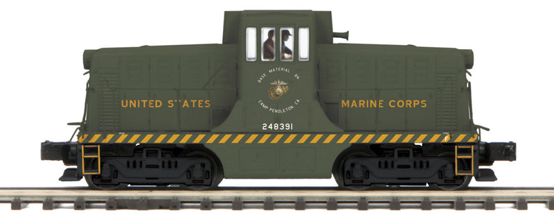 GE 44 Tonner Phase 3 - 3-Rail with Hi-Rail Wheels - Proto-Sound 3.0 - Premier -- U.S. Marine Corps. 248391