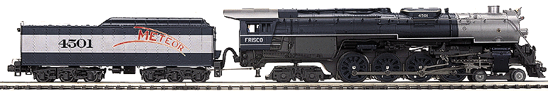 Premier Series Steam 4-8-4 Northern w/Tender w/Proto Sound -- Frisco/Meteor