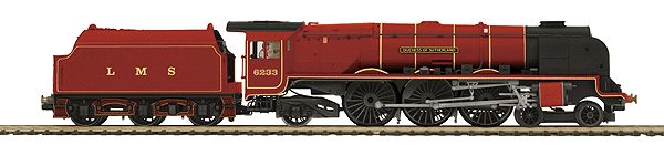 Premier Steam Princess Coronation Engine w/Hi-Rail Wheels, Pwrd w/Proto-Soun -- London, Midland and Scottish Railway