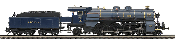 Premier Steam S 3/6 Express Powered w/Proto-Sound 2.0 & Hi-Rail Wheels -- Royal Bavarian State Railway K.Bay.Sts.B
