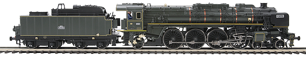 Premier Steam Era II Class 241A Powered w/Proto-Sound 2.0 & Scale Wheels -- French National Railways SNCF