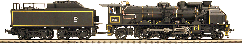 Premier Steam 4-6-2 Pacific w/Proto-Sound(R) 3.0 & Hi-Rail Wheels - 3-Rail -- Orient Express #231 E 13 (dark green)