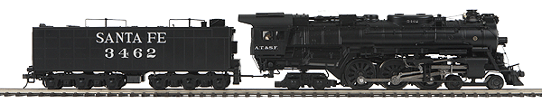 RailKing(R) Premier Steam 4-6-4 w/Proto-Sound 3.0 & DCS - Scale Wheels -- Santa Fe #3462 (black)