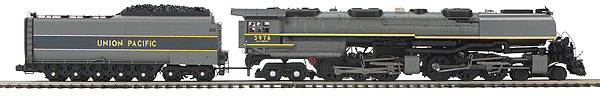 RailKing(R) Premier Steam 4-6-6-4 Challenger w/Proto-Sound 3.0 & DCS - 3-Rail -- Union Pacific #3976 (2-Tone Gray, yellow Stripes)
