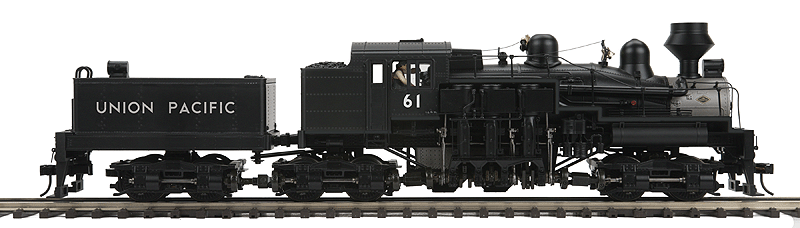 3-Truck Shay w/Proto-Sound 3.0 & Hi-Rail Wheels - 3-Rail - Premier(R) -- Union Pacific #61 (black, graphite)