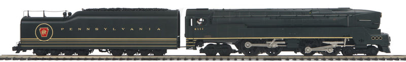Class T-1 4-4-4-4 - 3-Rail w/Hi-Rail Wheels, Proto-Sound 3.0 - Premier(R) -- Pennsylvania Railroad #6111 (black, gold Stripes, Large Keystone)