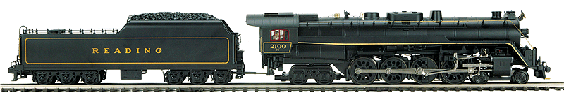 Class T-1 4-8-4 - 3-Rail w/Proto-Sound 3.0 - Hi-Rail Wheels - Premier(R) -- Reading