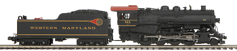 Class H-9 2-8-0 Consolidation - 3-Rail w/Proto-Sound 3.0 Hi-Rail Wheels Premie -- Western Maryland