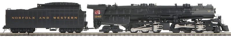 Class A 2-6-6-4 - 3-Rail w/Proto-Sound 3.0 & Hi-Rail Wheels - Premier(R) -- Norfolk & Western #1240 (black, graphite)