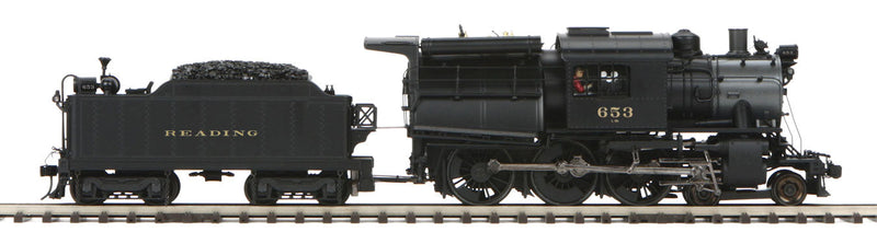 4-6-0 Camelback - 3-Rail with Proto-Sound 3.0 (Hi-Rail Wheels) - Premier -- Reading 653