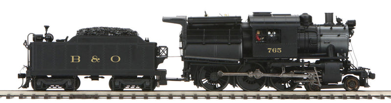 4-6-0 Camelback - 3-Rail w/Scale Wheels & Proto-Sound 3.0 -- Baltimore & Ohio #765