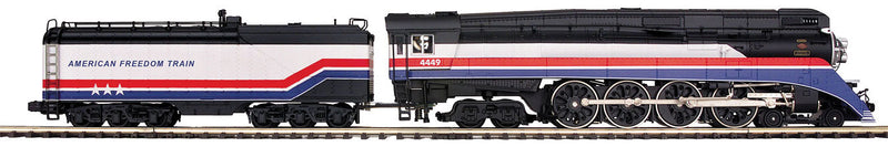 Class GS-4 4-8-4 - 3-Rail with Proto-Sound 3.0 (Hi-Rail Wheels) - Premier -- American Freedom Train 4449