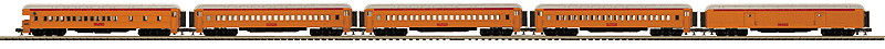 Madison Heavyweight 5-Car Passenger Set - 3-Rail - Ready to Run - Premier(R) -- Chicago, South Shore & South Bend