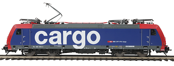 Premier Electric Adtranz TRAXX F140 AC w/Proto-Sound 3.0 & DCS(TM) -- SBB Cargo Switzerland (Scale Wheels; blue, red)