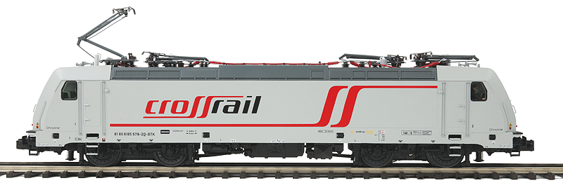 Premier TRAXX P140 AC2 Electric w/Proto-Sound(R) 2.0 & Hi-Rail Wheels -- CrossRail (white, red, black)-1