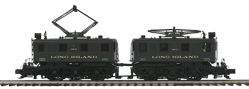 BB3 Electric w/Proto-Sound 3.0 & Hi-Rail Wheels - 3-Rail - Premier(R) -- Long Island #328-A, 328-B (black)