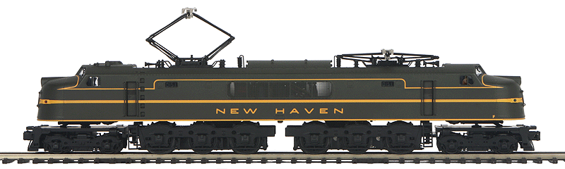 NH Class EF-3b Electric w/Proto-Sound 3.0 - 3-Rail - Premier(R) -- New Haven #0151 (green, yellow)