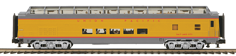 70' Smooth-Side ABS Full-Length Vista Dome - 3-Rail - Ready to Run - Premier -- Union Pacific