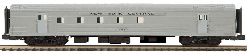 70' ABS Fluted-Side Railway Post Office - 3-Rail - Ready to Run - Premier(R) -- New York Central (silver)
