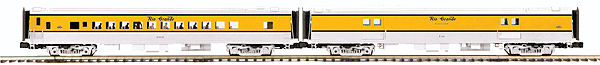 Premier 2-Car 70' Smoothside Baggage & Coach (ABS Plastic) -- Denver & Rio Grande Western