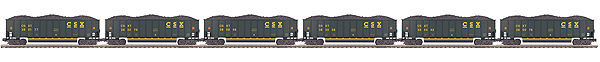 Premier 6-Car Coalporter Hopper Car Set -- CSX