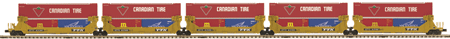 Premier 5-Car Twin Stack Container Set -- TTX
