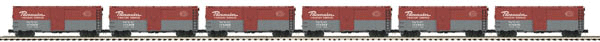 Premier AAR 40' Boxcar 6-Pack - 3-Rail - Ready to Run -- New York Central NYC #174302, 174308, 174326, 174322, 174334, 174340