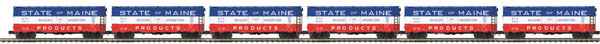 Premier AAR 40' Boxcar 6-Pack - 3-Rail - Ready to Run -- Bangor & Aroostook #5412, 5417, 5420, 5428, 5433, 5439 (State of Maine)