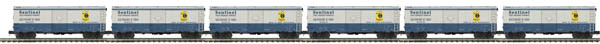 Premier AAR 40' Boxcar 6-Pack - 3-Rail - Ready to Run -- Baltimore & Ohio #466209, 466204, 466238, 466235, 466252, 466257 (Sentinel)
