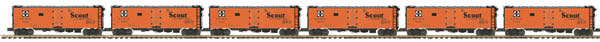 Premier 40' Steel Reefer - 3-Rail - Ready to Run -- Santa Fe #4236, 4233, 4221, 4224, 4212, 4219 (orange, Scout)