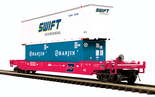 Premier Husky Stack Car -- Burlington Northern