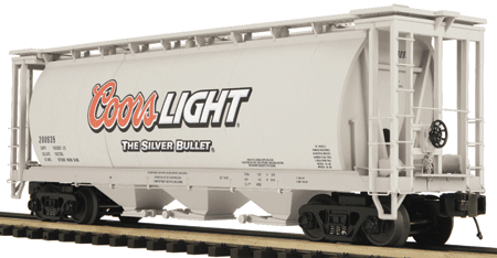 Premier 3-Bay Cylindrical Hopper Car -- Coors Light