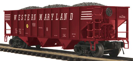 Premier 70 Ton 3-Bay Hopper Car -- Western Maryland
