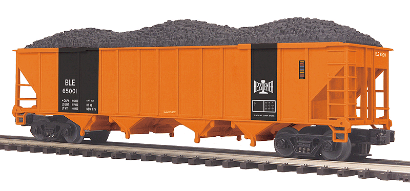 4-Bay Hopper - 3-Rail - Ready to Run - Premier(R) -- Bessemer & Lake Erie