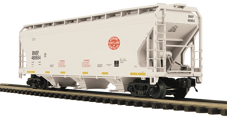 3-Bay Centerflow Covered Hopper - 3-Rail - Ready to Run - Premier(R) -- BNSF Railway
