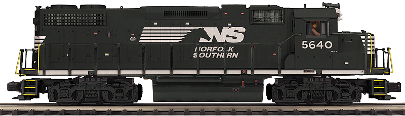 EMD GP38-2 w/Proto-Sound 3.0 - 3-Rail w/Scale Wheels - Premier(R) -- Norfolk Southern (black, white, Horse Head Logo)