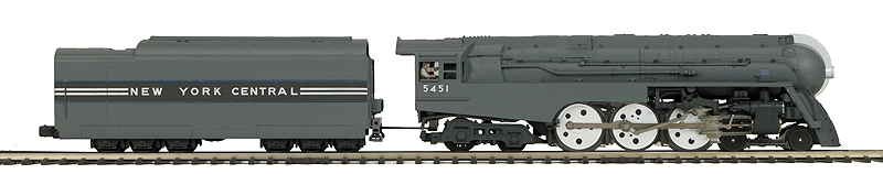 Dreyfuss Streamlined 4-6-4 w/Proto-Sound 3.0 - 3-Rail Scale Wheels - Premier -- New York Central #5451 (2-Tone Gray) (CANCELLED BY VENDOR)