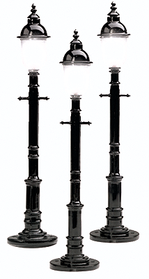 Street Lamps -- Black Round-1