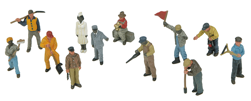 Workers -- Railroad workman 12-Piece Set #3