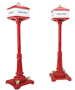 RailKing #57 Corner Lamp Set -- Red