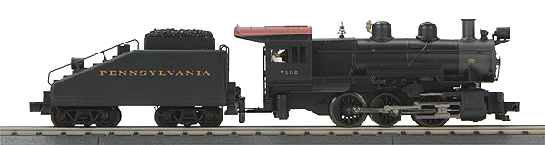 Class B-6 0-6-0 w/Proto-Sound 3.0 - 3-Rail - RailKing(R) Imperial(TM) -- Pennsylvania Railroad #7136 (black, graphite)