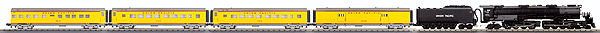 RailKing(R) Imperial(TM) Steam Passenger Set w/Proto-Sound 3.0 - 3-Rail -- Union Pacific 4-8-8-4 #4002, Baggage Car, 2 Coaches, Observation