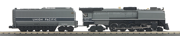 Class FEF 4-8-4 Northern w/Proto-Sound 3.0 - 3-Rail - RailKing(R) Imperial(TM) -- Union Pacific #837 (2-Tone Gray, silver Stripes)