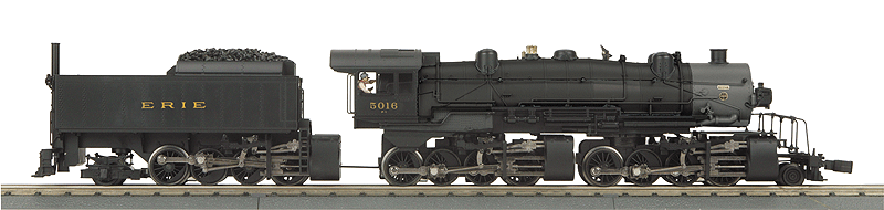 Erie 2-8-8-8-2 Triplex w/Proto-Sound 3.0 - 3-Rail - RailKing(R) Imperial -- Erie #5016 (black, graphite)-1