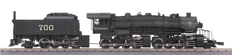 Virginian 2-8-8-8-2 Triplex w/Proto-Sound 3.0 - 3-Rail - RailKing(R) Imperial -- Virginian #700 (black, graphite)-1