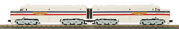 Alco PA1 AA Set w/Proto-Sound 3.0 - 3-Rail - RailKing -- 1947 American Freedom Train #1776, 1947 (red, white, blue, gold)